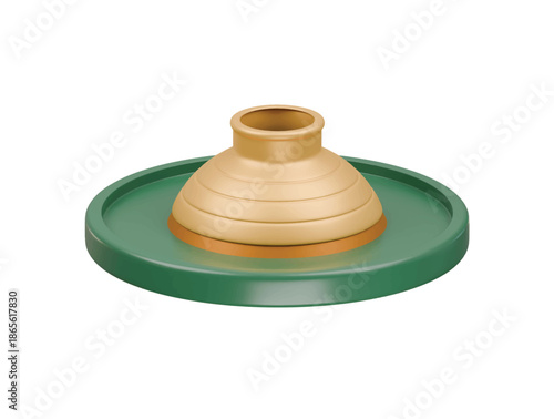 pottery making icon 3d illustration render 