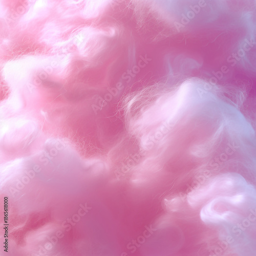 Fond texture rose pastel barbe à papa en gros plan, nuage cotonneux sur arrière-plan rose avec flou et dégradé, espace négatif copyspace pour bannière, design, Saint-Valentin, cosmétique