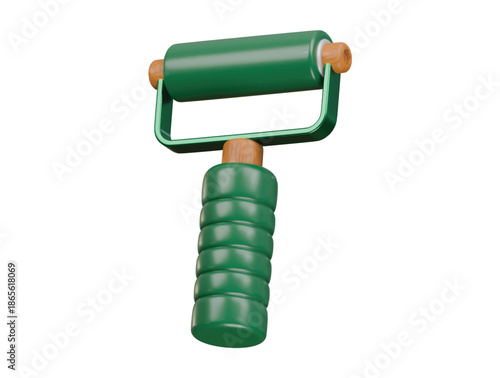 pottery hand roller icon 3d illustration render
