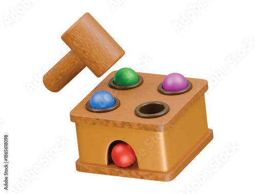 hammer case icon 3d illustration render
