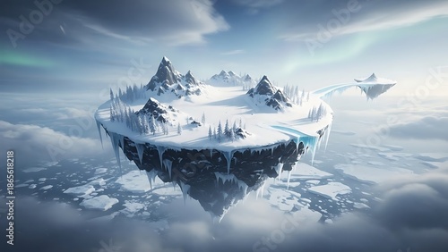 snow covered mountains