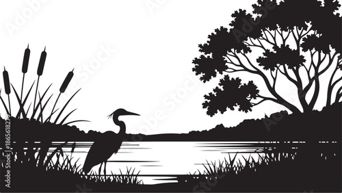 heron silhouette