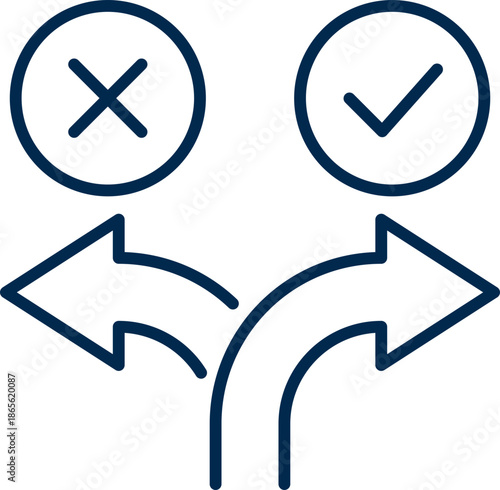 Decision Making Icon for Business Choices