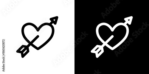 矢が刺さったハートのアイコン