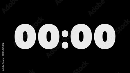 20 second timer, countdown, digital stopwatch