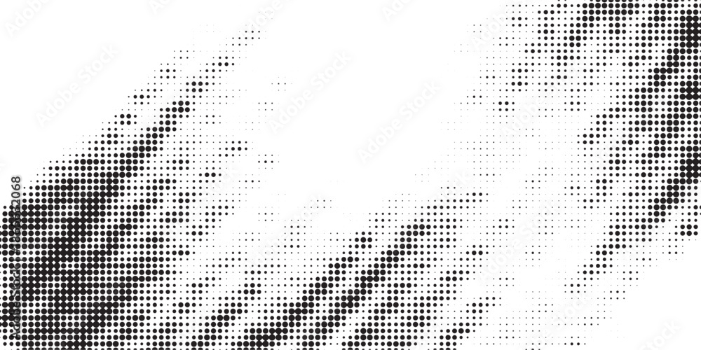 Fototapeta premium Black Transparent Halftone Gradient EPS Vector, Abstract Dot Fade Overlay, Modern Monochrome Opacity Transition, Minimal Shadow Depth Background Design