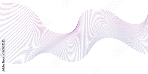 Abstract flowing wave pattern with subtle gradient a minimalist background for technology and science concepts isolated on white EPS Vector