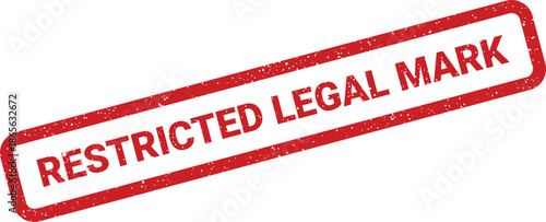 Official red textured stamp providing a legal mark for classified documents or sensitive operational data