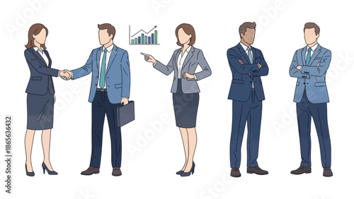 Business professionals interacting in a modern office setting