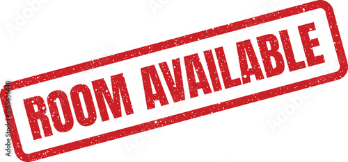 Rectangular grunge textured stamp indicating a vacant space for immediate use