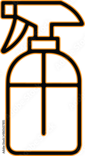 Spray bottle icon cleaning household symbol