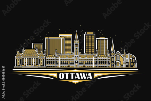 Vector illustration of Ottawa
