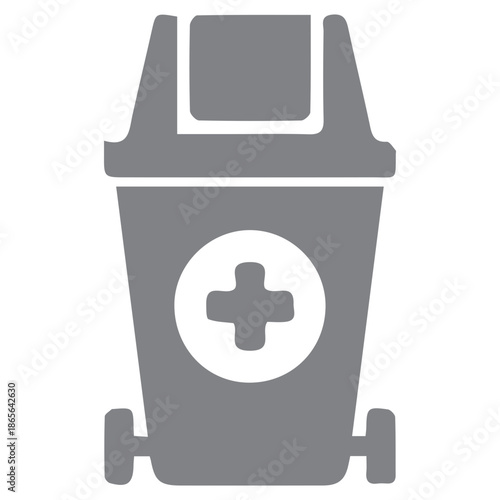 Medical Waste Bin Icon