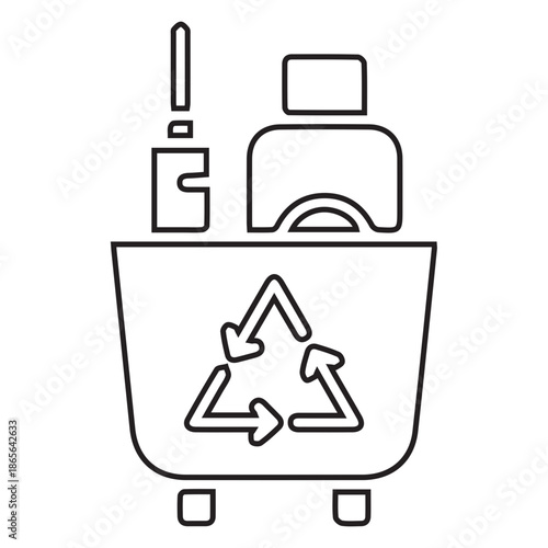 Cleaning cart icon