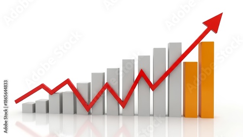 Dynamic 3D bar chart illustrating a significant upward trend and business growth, symbolizing success, financial performance, and positive market progress for data visualization and economic analysis Free Download Dynamic 3D bar chart illustrating a significant upward trend and business growth, symbolizing success, financial performance, and positive market progress for data visualization and economic analysis - GFXLoad
