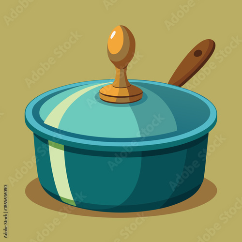 Kapak Dengan Gagang Kayu
