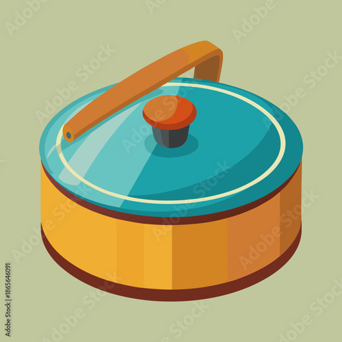 Kapak Dengan Gagang Kayu
