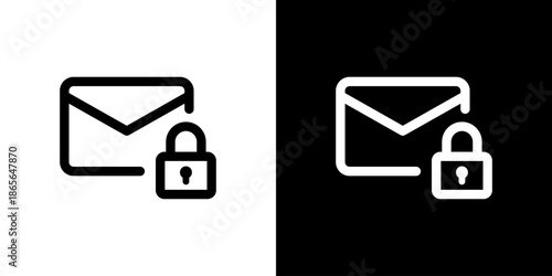 セキュリティメールのシンプルアイコン