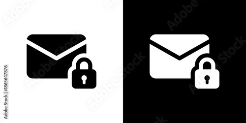 セキュリティメールのシンプルアイコン