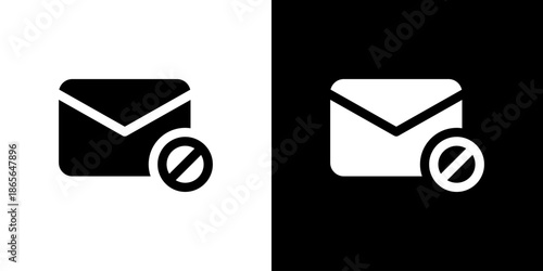 禁止マークのメールアイコン