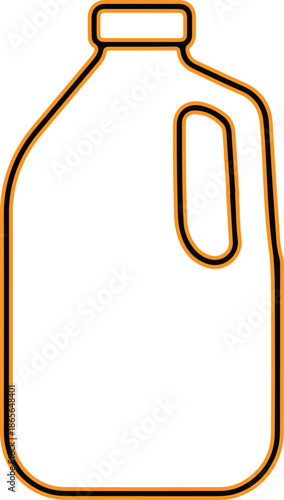 Milk jug vector icon illustration design