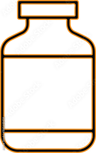 Medical bottle icon vector illustration symbol