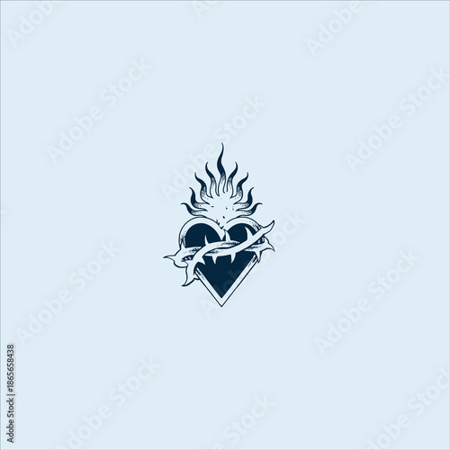 THESE HIGH QUALITY SACRED HEART JESUS VECTOR FOR USING VARIOUS TYPES OF DESIGN WORKS LIKE T-SHIRT, LOGO, TATTOO AND HOME WALL DESIGN