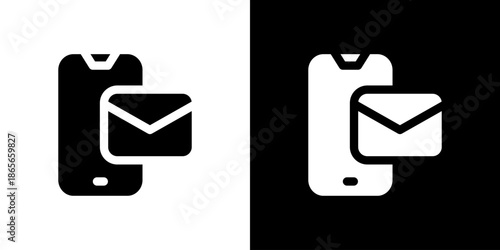 スマホとメールのアイコン