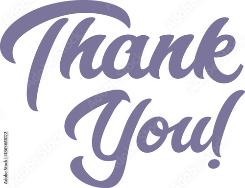 Thank You Banner Icon. Thank You for holiday Thanksgiving Day, vintage graphic, banner, poster. Greeting card calligraphy thank you, postcard for holiday Thanksgiving Day. Vector Illustration