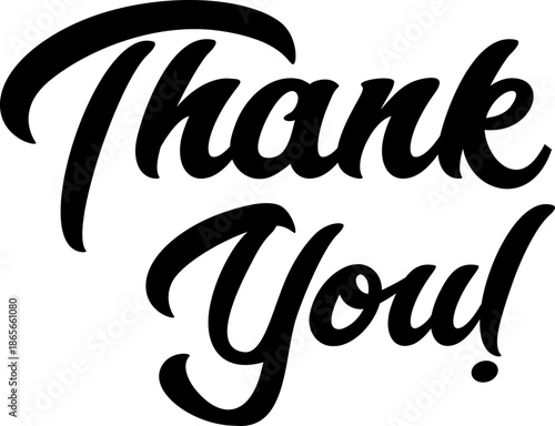 Thank You Banner Icon. Thank You for holiday Thanksgiving Day, vintage graphic, banner, poster. Greeting card calligraphy thank you, postcard for holiday Thanksgiving Day. Vector Illustration