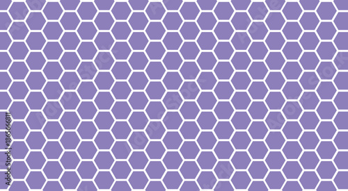 Abstract wall decorative in the bath copy space, hexagon 3D background texture. purple hexagonal honeycomb pattern bee.