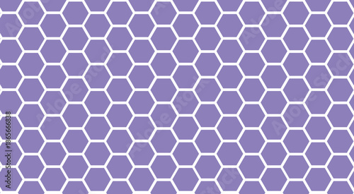 Abstract wall decorative in the bath copy space, hexagon 3D background texture. purple hexagonal honeycomb pattern bee.