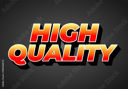 Bold 3D text High Quality with a gradient effect on dark background.