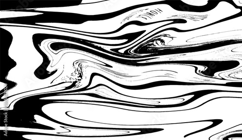 Smooth elegant black satin texture. Luxurious marble background design. Abstract Monochrome Fluid Marble Pattern.
