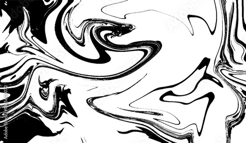 Smooth elegant black satin texture. Luxurious marble background design. Abstract Monochrome Fluid Marble Pattern.
