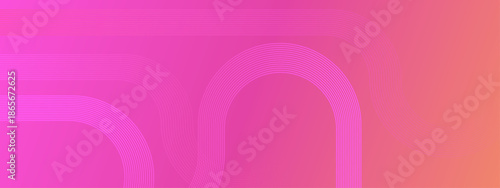 Striped arches on a pink orange gradient background suitable for modern graphic design layouts, digital presentations, abstract themed projects, website backgrounds