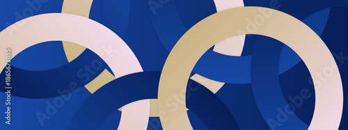 Abstract geometric composition in blue and tan tones. Perfect for backgrounds, business presentations, digital designs, and modern artistic projects