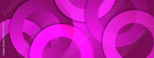 Purple backdrop with intersecting circles in various colors. Ideal for modern designs, abstract concepts, and vivid graphic projects