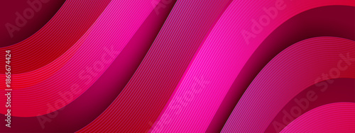 Abstract design of layered pink and red curving shapes ideal for backgrounds, wallpapers, prints, branding, and digital art projects