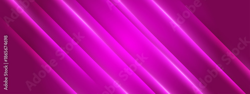 Fuchsia background with glowing diagonal stripes. Ideal for abstract designs, modern concepts, vibrant backgrounds, trendy digital art projects