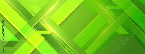 Geometric abstract background with bright green shapes, suitable for modern design projects, digital presentations, brochures, and website backgrounds