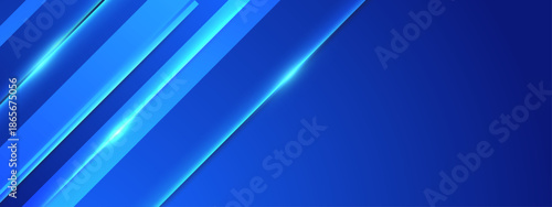 Blue abstract background with shiny diagonal lines for modern designs, website banners, technology presentations, and digital art projects