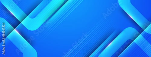 Blue abstract background with geometric shapes and lines. Great for modern design projects, web layouts, and tech related graphics