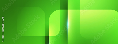 Abstract green background with rounded rectangles and vertical lines suitable for presentations, web design, social media graphics, and digital art projects