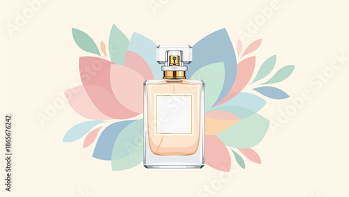 perfume bottle vector illustration