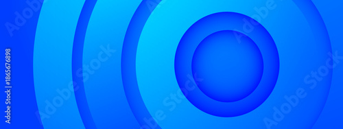 Blue abstract background with concentric circles design. Suitable for digital art projects, websites, and presentations needing a modern touch