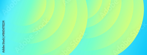 Abstract geometric design with overlapping yellow and blue semi circles. Perfect for backgrounds, digital art, print materials, or web graphics