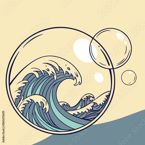 Fluid Sphere Logo with Internal Wave Ripple Effect