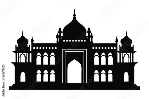 Royal Palace Silhouette Vector Illustration