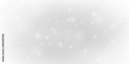 White glowing dust sparkles with glitter, sparks, shimmer over blurred bokeh. Luminous particles, twinkle, radiant highlights create festive Christmas and New Year magic. PNG vector illustration.